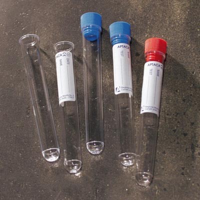 Пробирки цилиндрические с пробкой без делений п/с, Aptaca, 20 мл, нестерильная