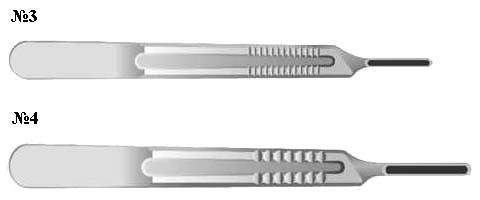 Ручка скальпеля к съемным лезвиям №4