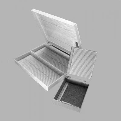 Штатив-бокс для предметных стекол, Greetmed, 12 гнезд