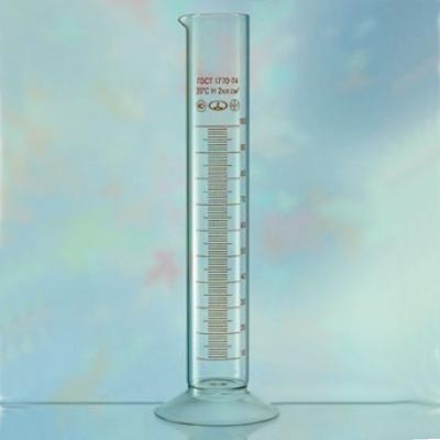 Цилиндры мерные на стеклянном основании (исполнение 1) 1-250-2