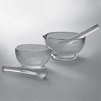 Ступки стеклянные с пестиком 150 мм