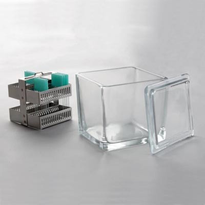 Емкости стеклянные для окраски препаратов (до 60 стекол)