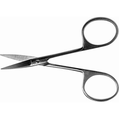 Ножницы остроконечные прямые, 100 мм