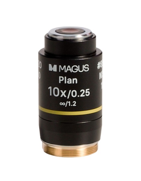 Объектив MAGUS 10PL60V Plan 10х/0,25 ∞/1,2 H60 мм
