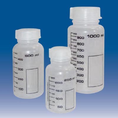 Банка широкогорлая для реактивов, с делениями, LAMAPLAST, 2000 мл