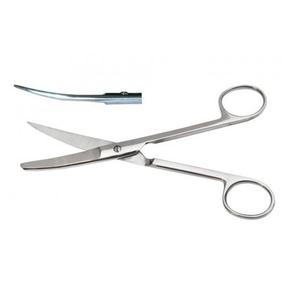 Ножницы с 1 острым концом вертикально-изогнутые