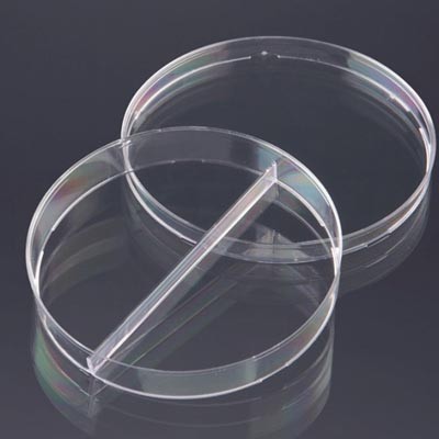 Чашка Петри стерильные, п/с, FL medical, 2-х секционная